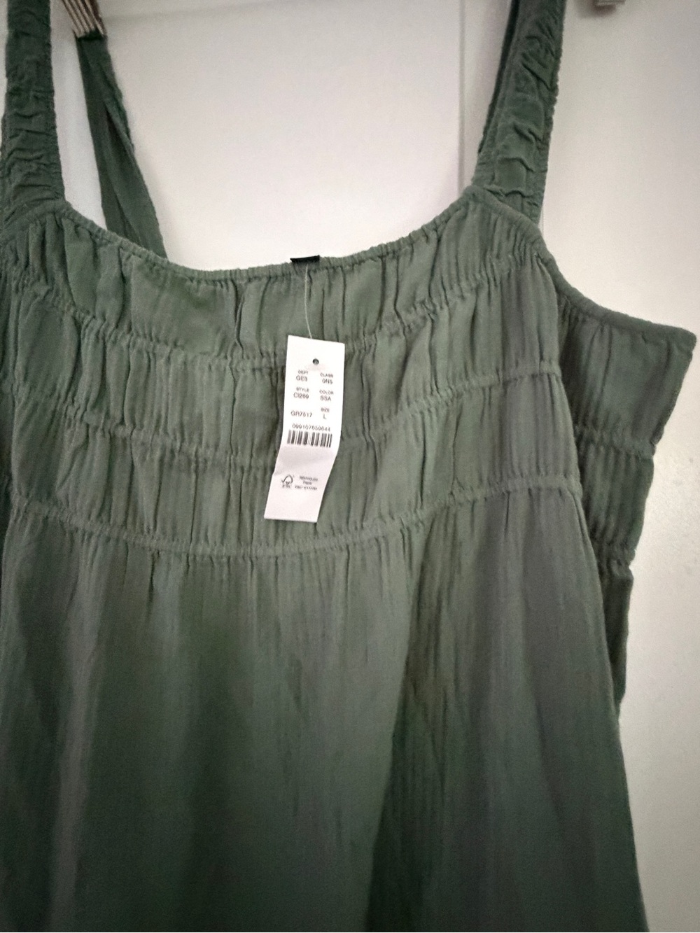 J Crew Green Tiered Airy Maxi Dress - Picture 3 of 4